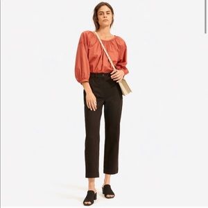EVERLANE straight crop black pants